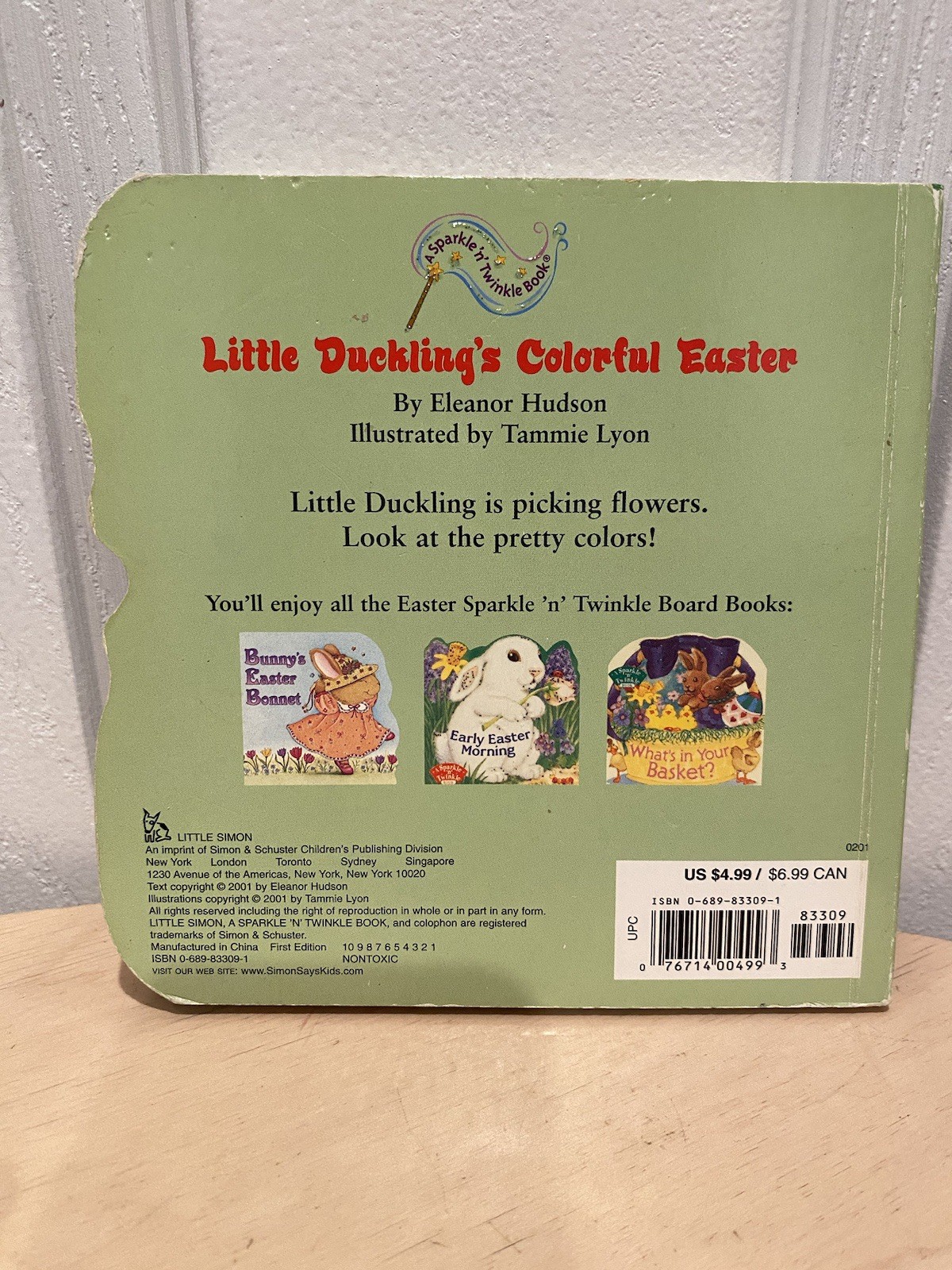 Little Duckling’s Colorful Easter By Eleanor Hudson , Board Book 2001
