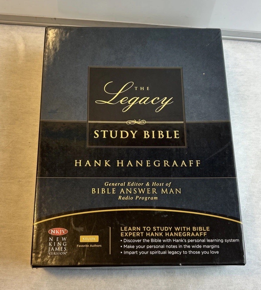 The Legacy Study Bible: New King James Version, Brown Leatherh- Hank Hanegraaff