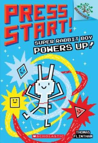 Super Rabbit Boy Powers Up! A Branches Book (Press Start! #2) – Paperback – GOOD