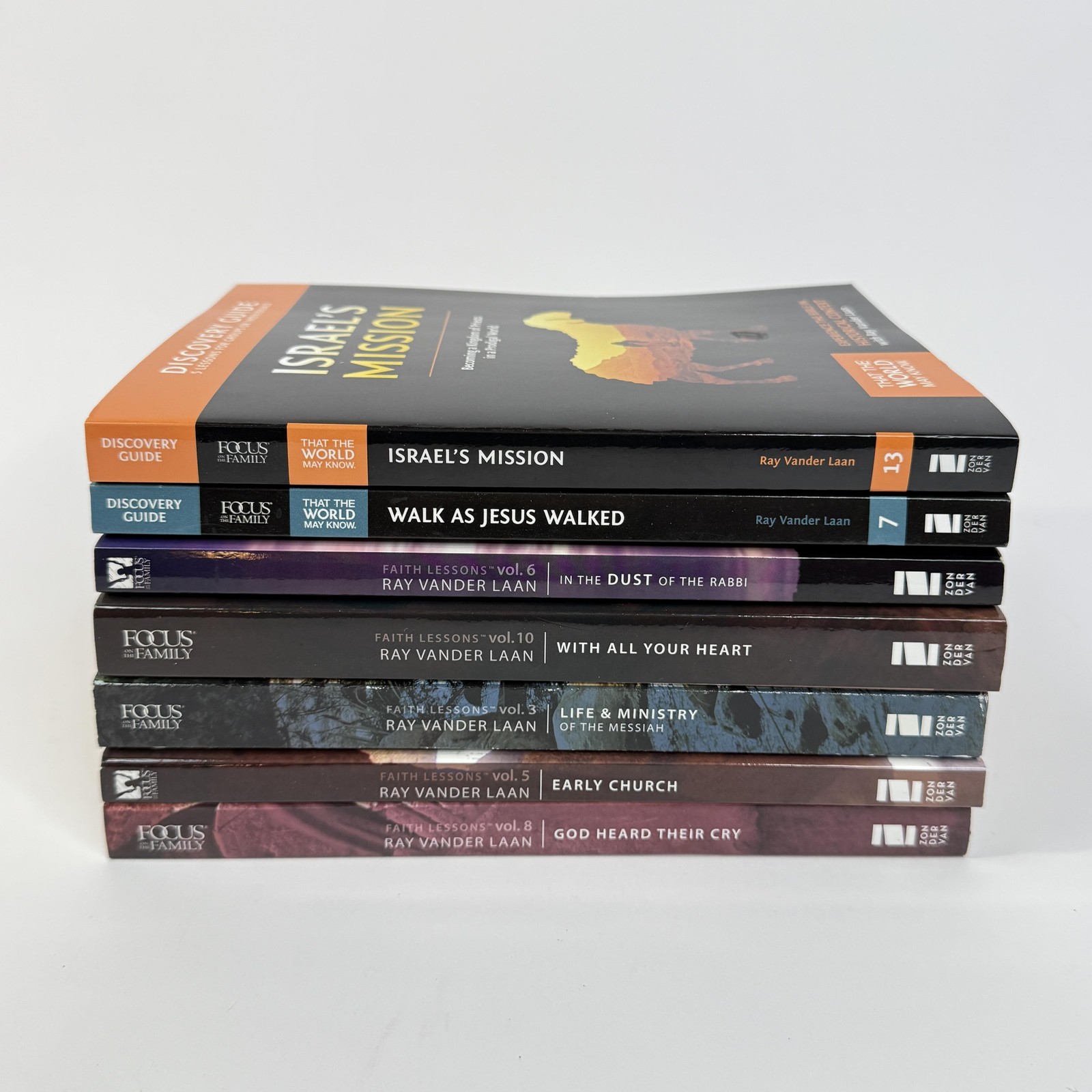 Ray Vander Laan Faith Lessons Books Lot of 7 Focus on the Family