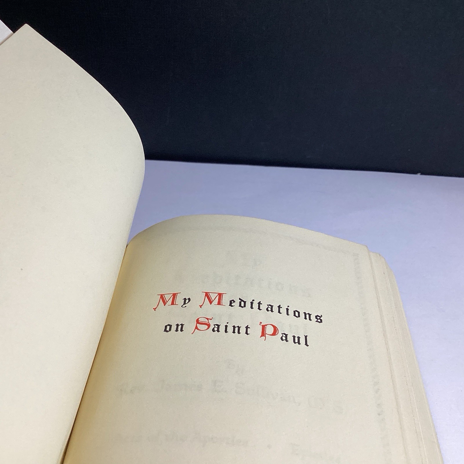 My Meditations on Saint Paul by James E. Sullivan (1967, Leatherette Paperback)