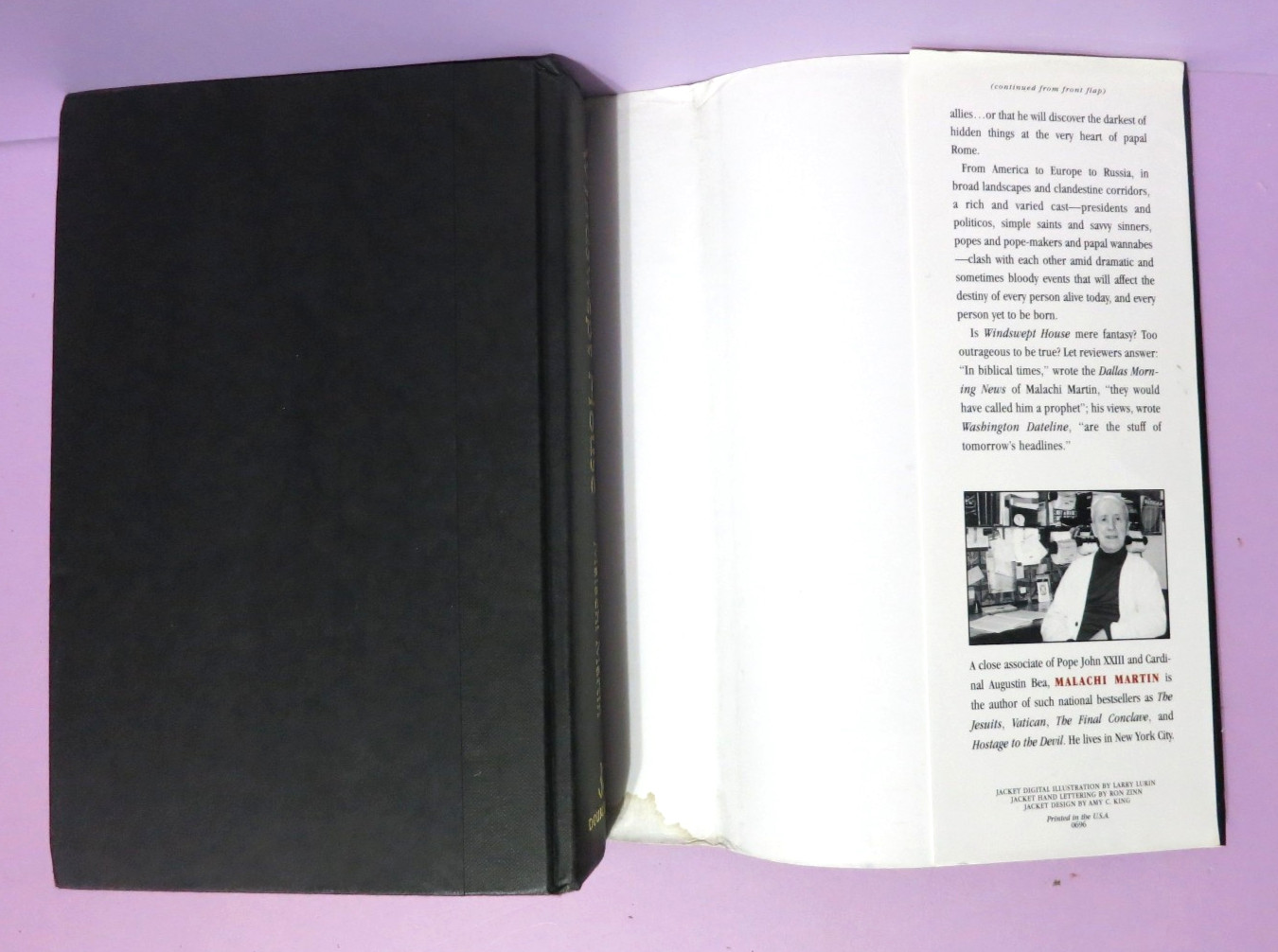 Windswept House by Malachi Martin 1st Edition/1st Print 1996 Hardcover DJ