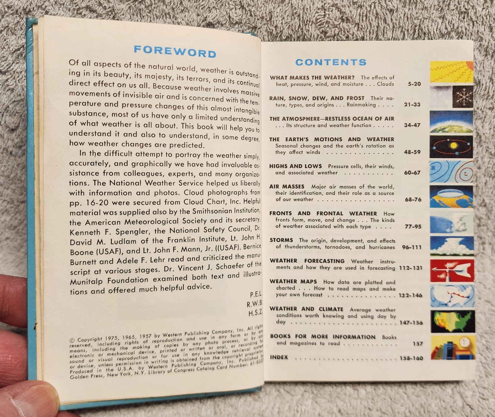 Weather A Golden Guide by Golden Press 1975 Hardcover Book