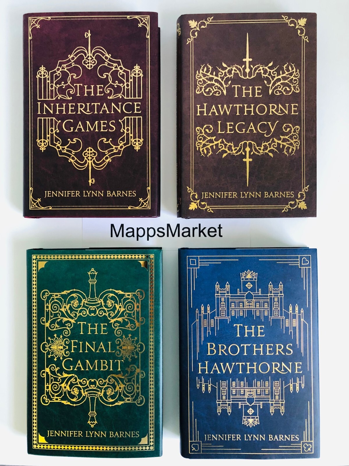 Inheritance Games Books 1-4 SIGNED by Jennifer Lynn Barnes FAIRYLOOT Stenciled