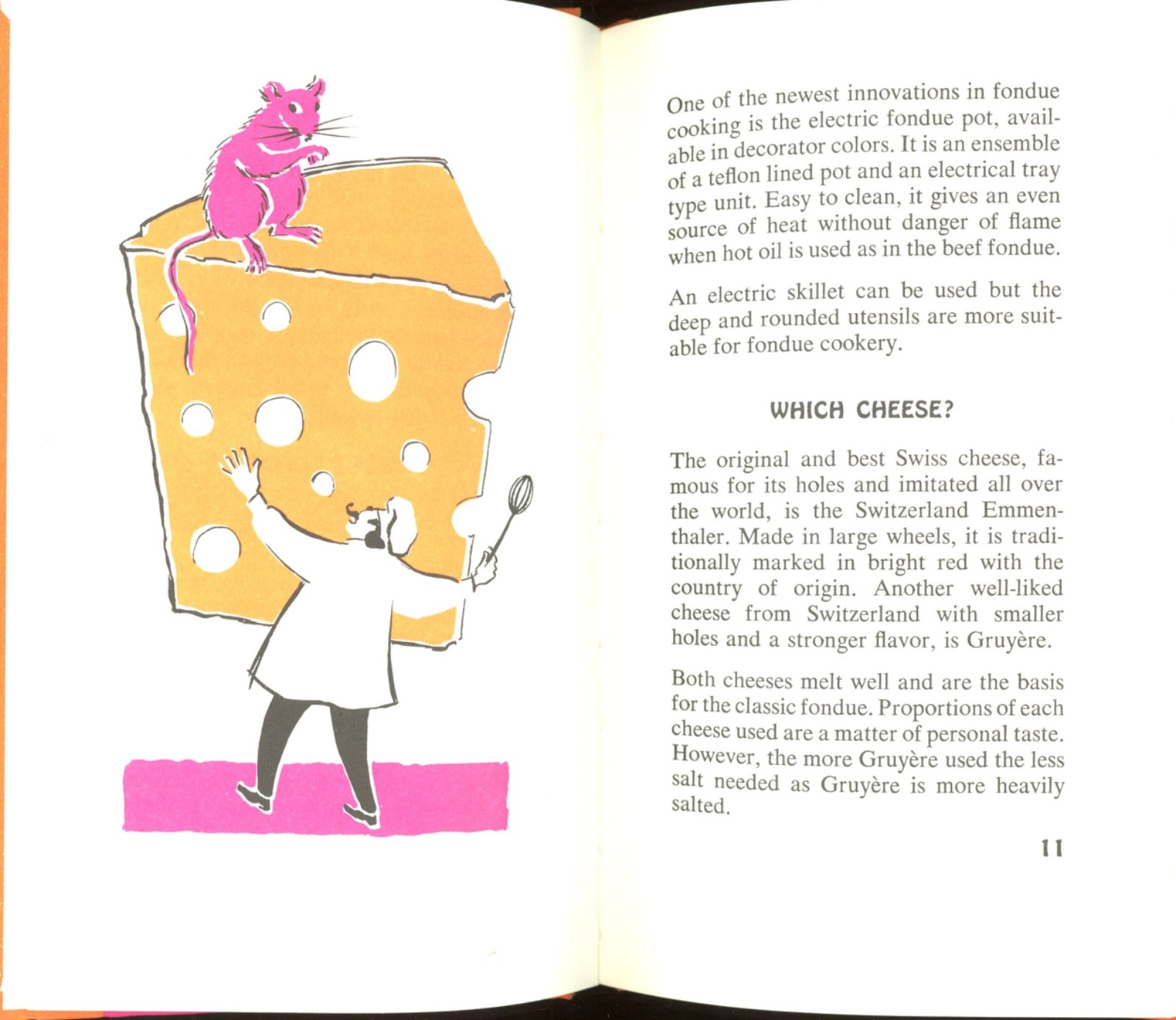 FABULOUS FONDUES Cookbook Peter Pauper Press Cute Color Illustrations