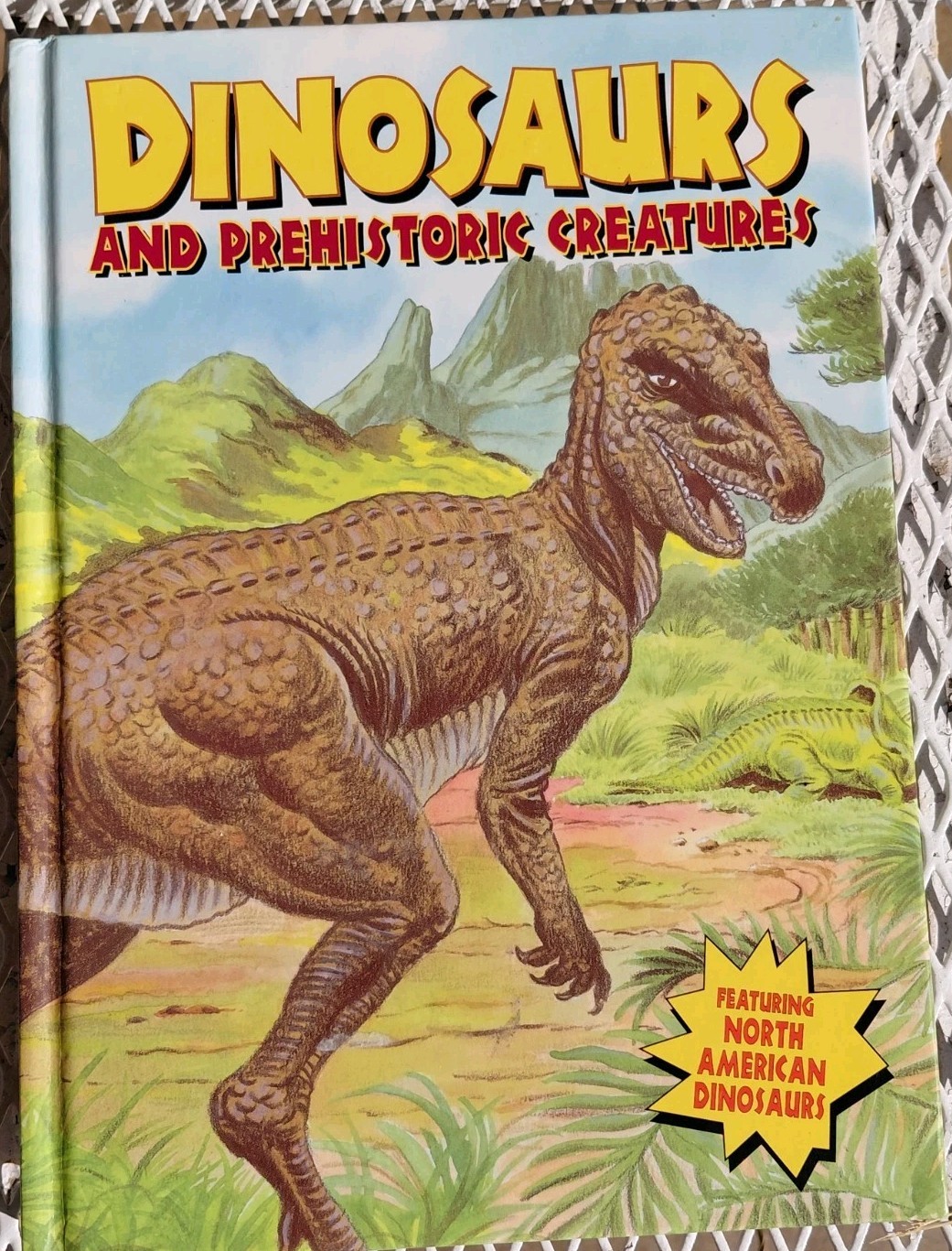 Vintage Dinosaur Book Hardcover Prehistoric Creatures Retro Classic Paleoart