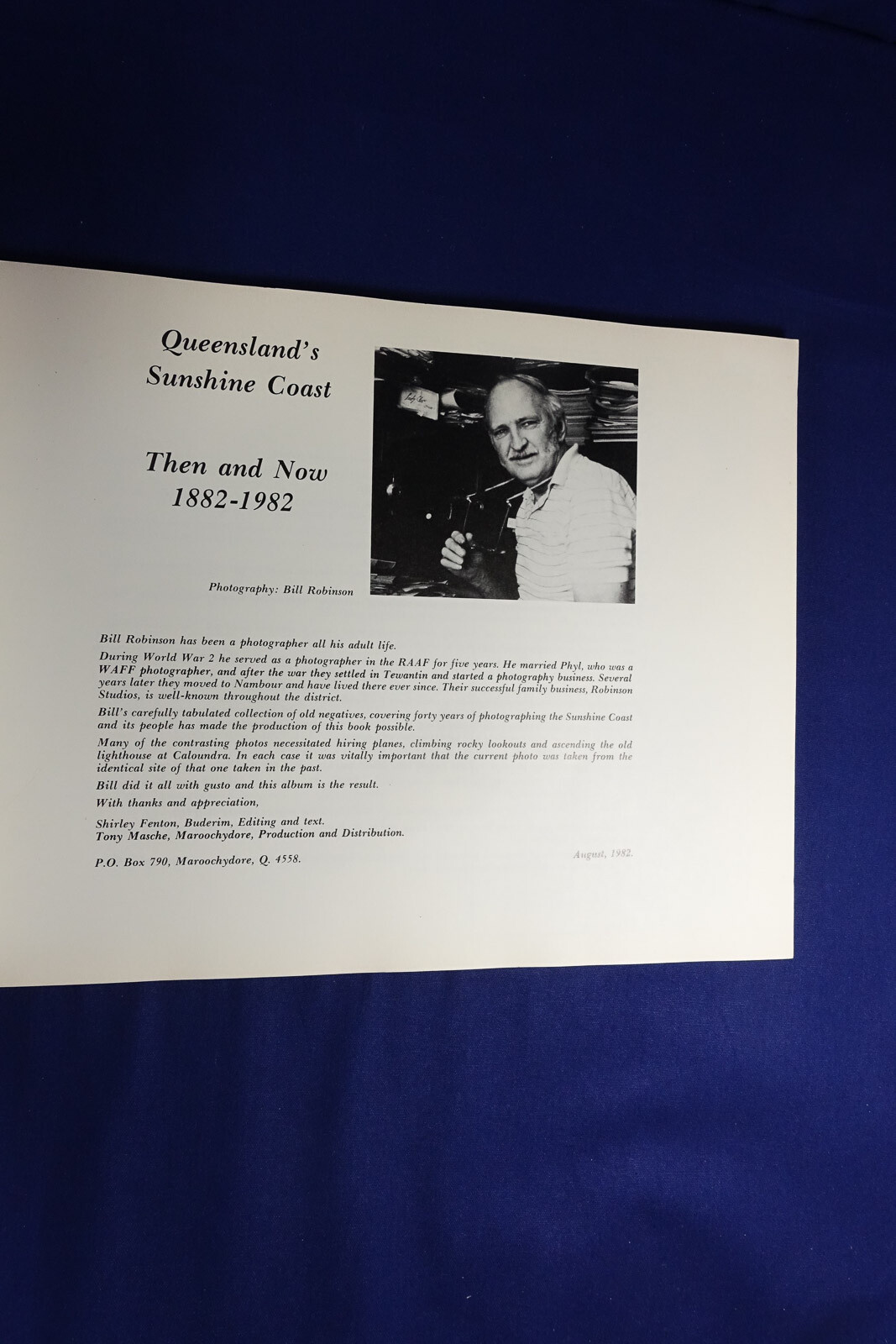 QUEENSLAND”S SUNSHINE COAST Shirley Fenton 1880s – 1980s PHOTOS PHOTOGRAPHY Book