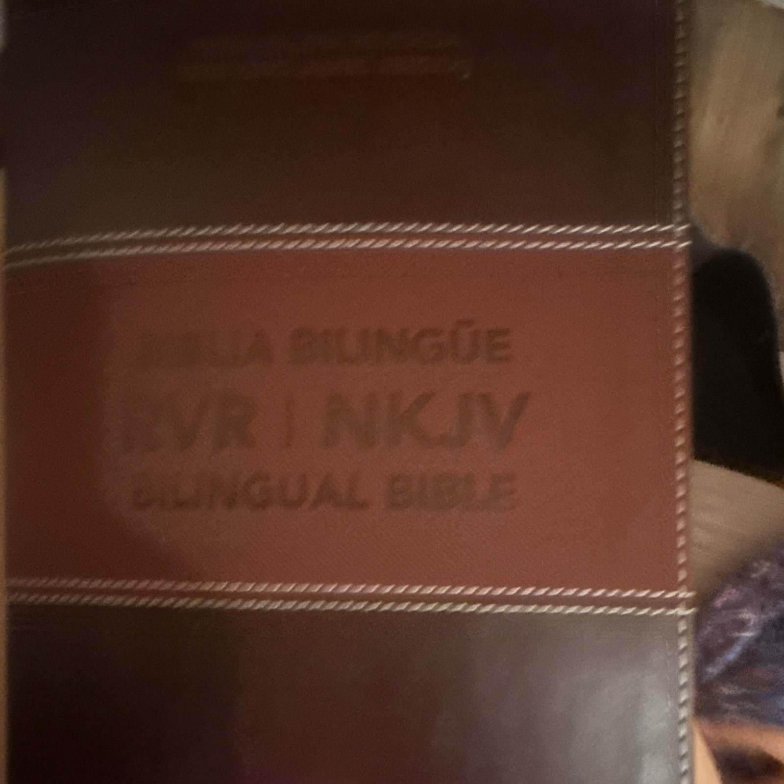 Reina Valera 1960 Biblia Bilingüe RVR/NKJV Spanish/English Leather Bound