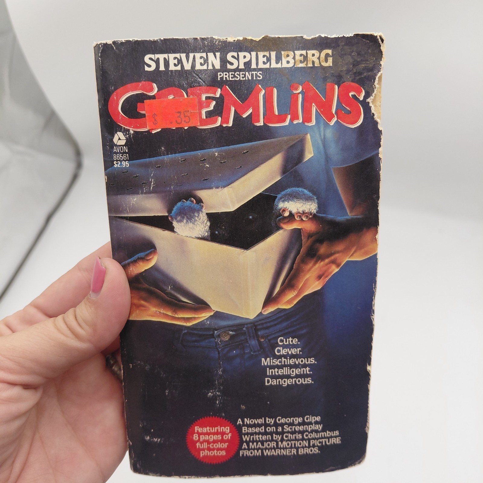 Vtg 1984 Steven Spielberg Gremlins Paperback Book George Gipe Avon 1st Print 80s