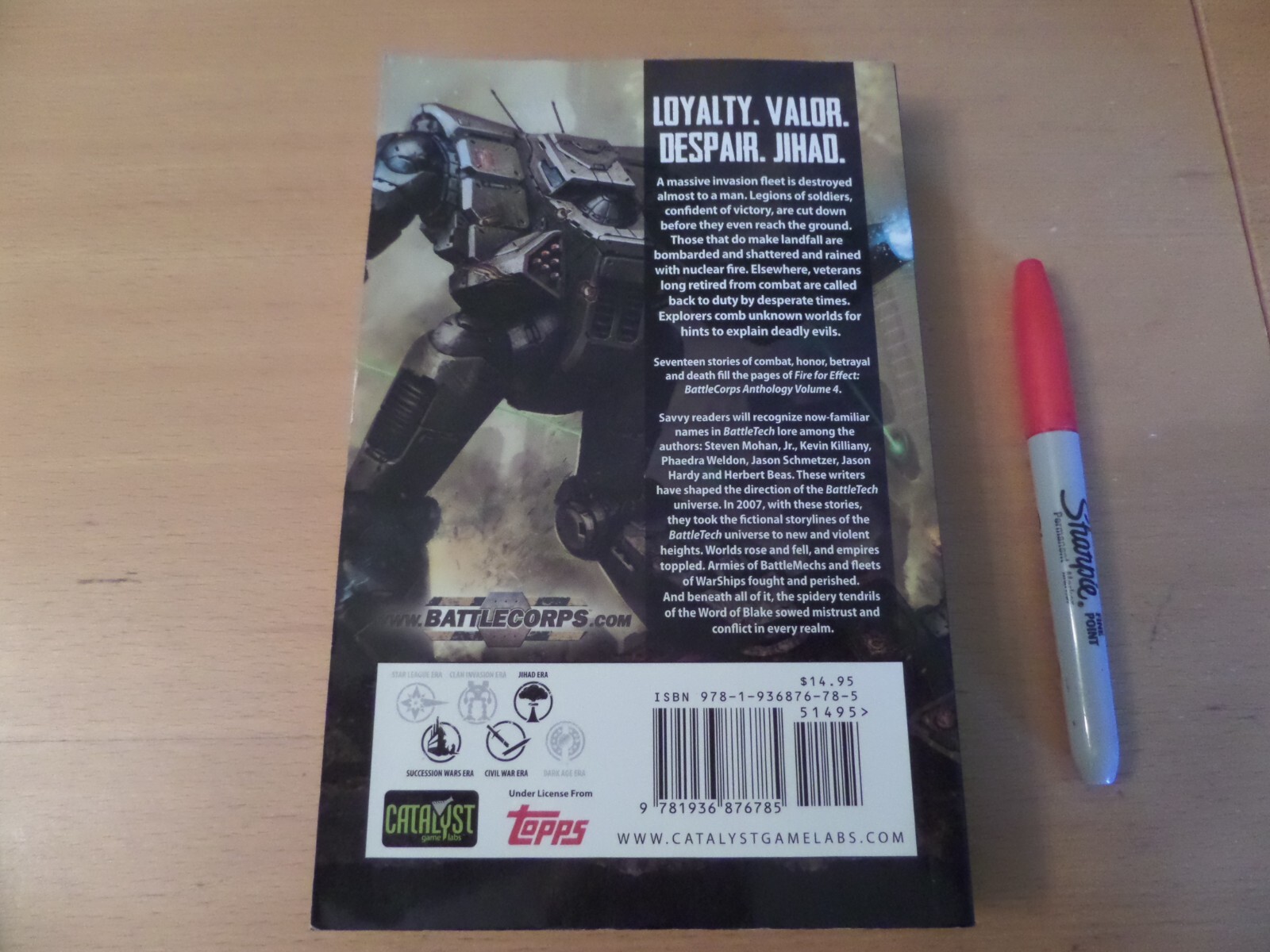 Battletech Battlecorps Anthology Vol 4: FIRE FOR EFFECT Paperback 325 Pages