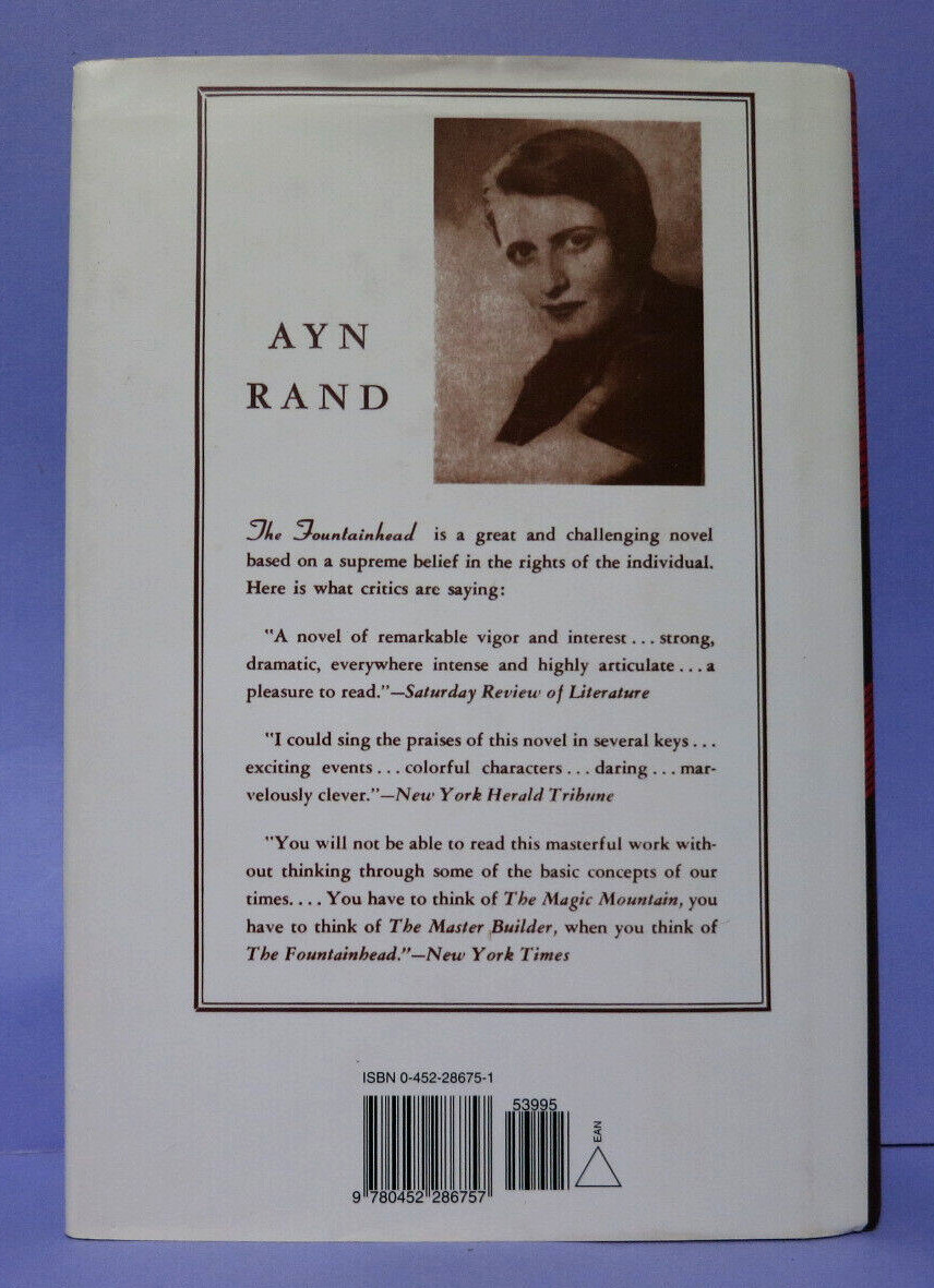 The Fountainhead by Ayn Rand Centennial Edition HCDJ