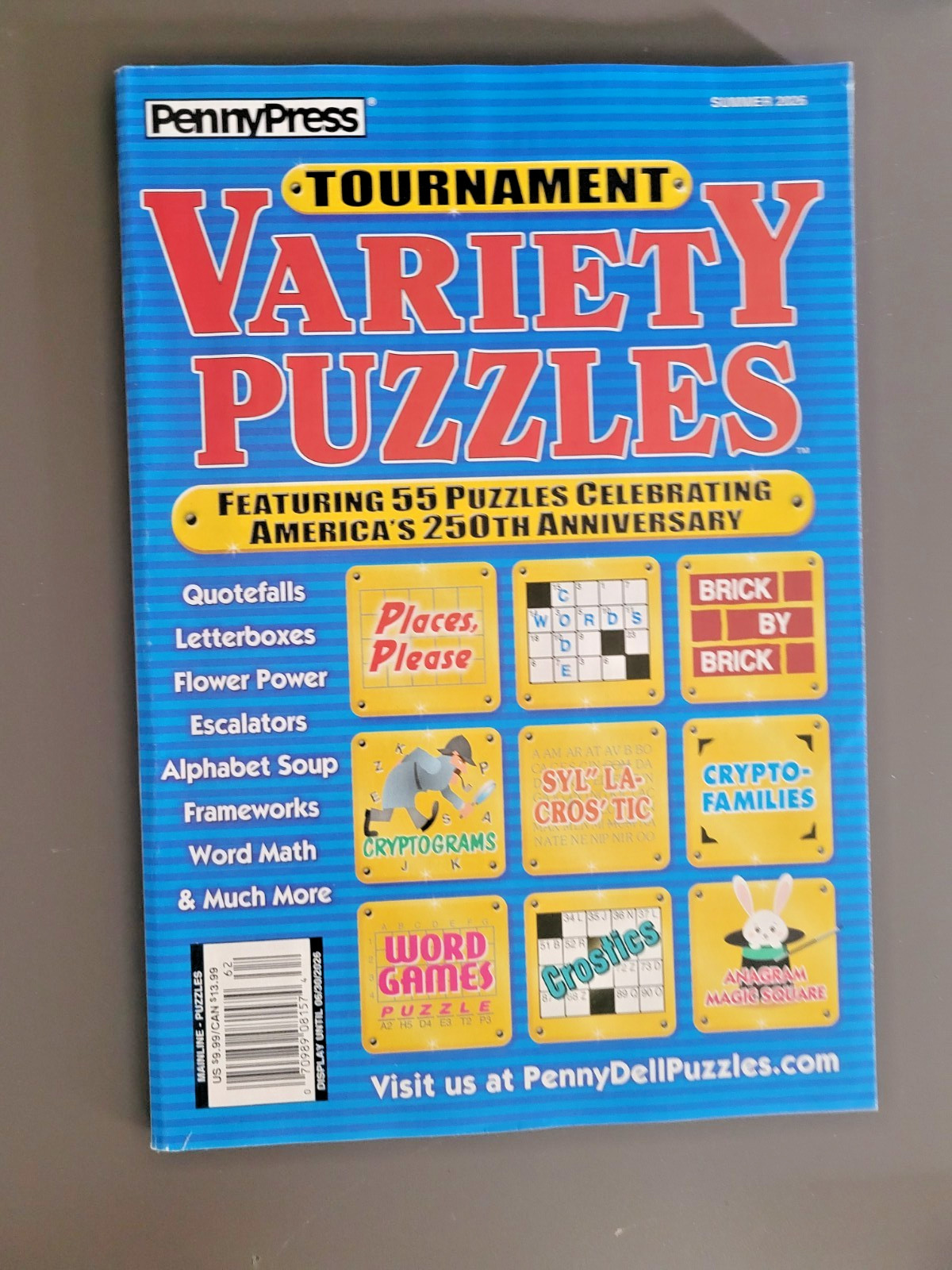 Lot of 2 Penny Press Variety Puzzle Books – Tournament & Approved – Fun For All