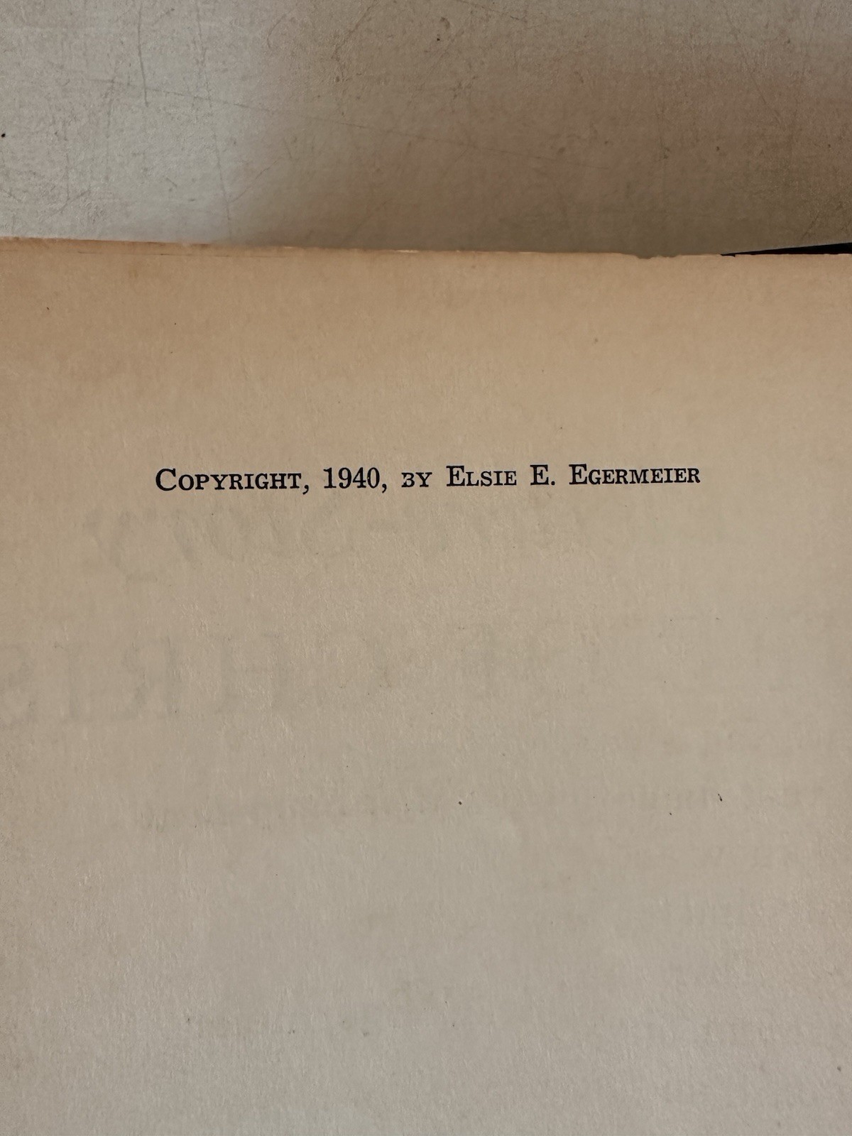 1940 Picture-Story LIFE OF OF CHRIST -Elsie E. Egermeier Warner Press Vintage HC