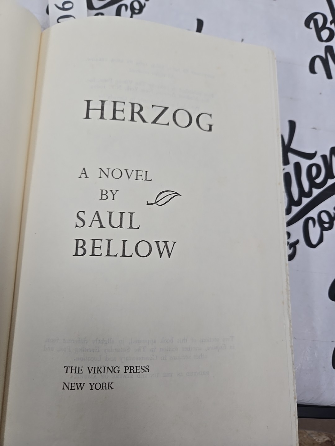 Herzog by Saul Bellow ~ 1st Edition BCE ~ 1964 National Book Award HC