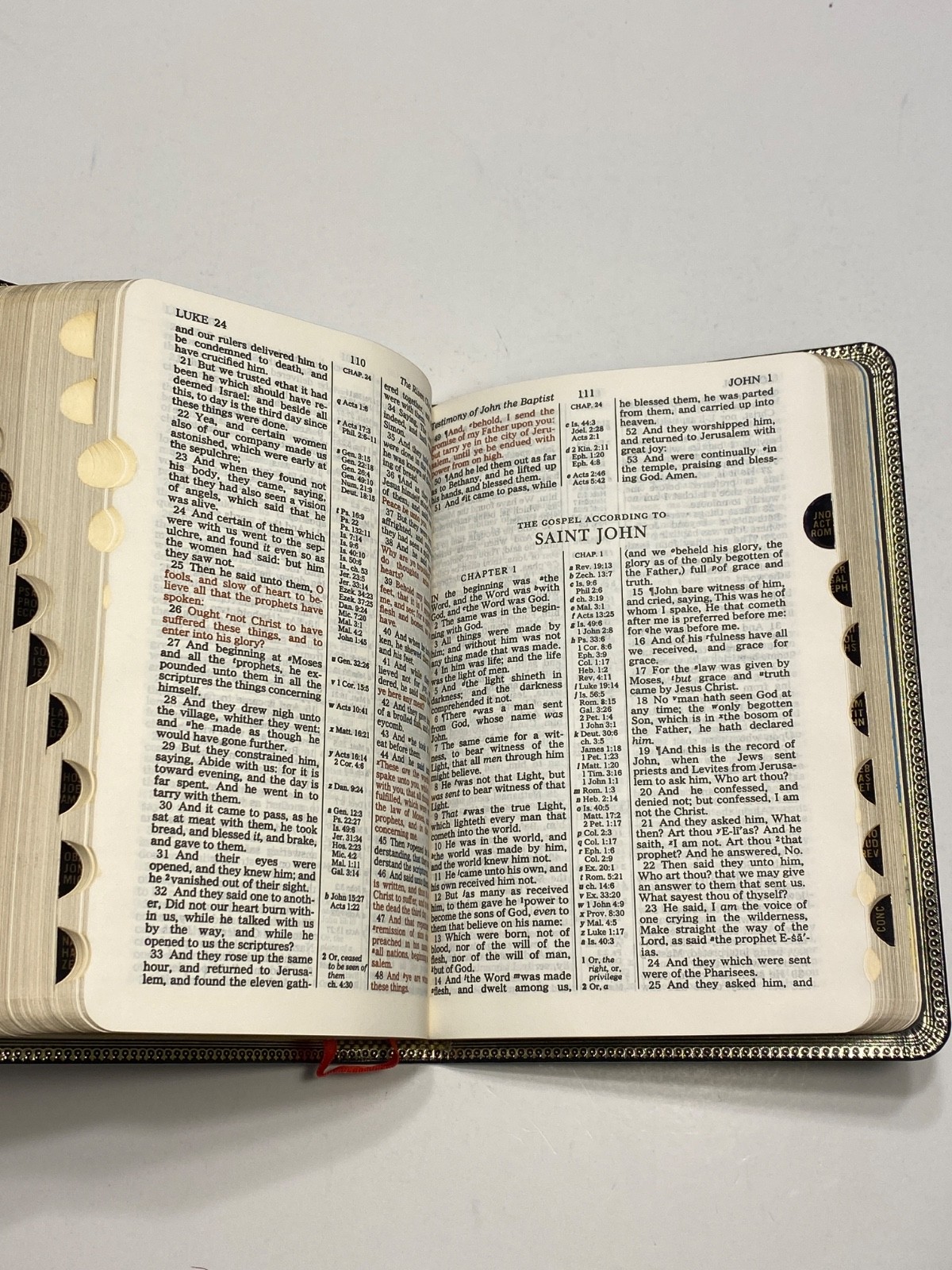 Nelson Imperial Reference Bible KJV “Black Khyber Kid Leather” Indexed 1972 #484