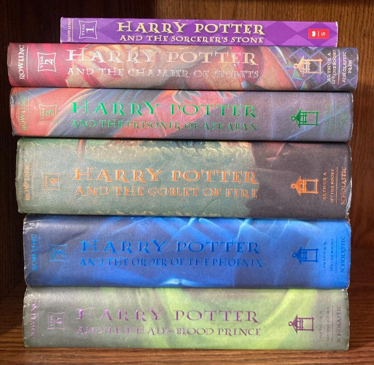 Lot HARRY POTTER Blood Prince PHOENIX Goblet Fire J K ROWLING 1-6 Lot of 6