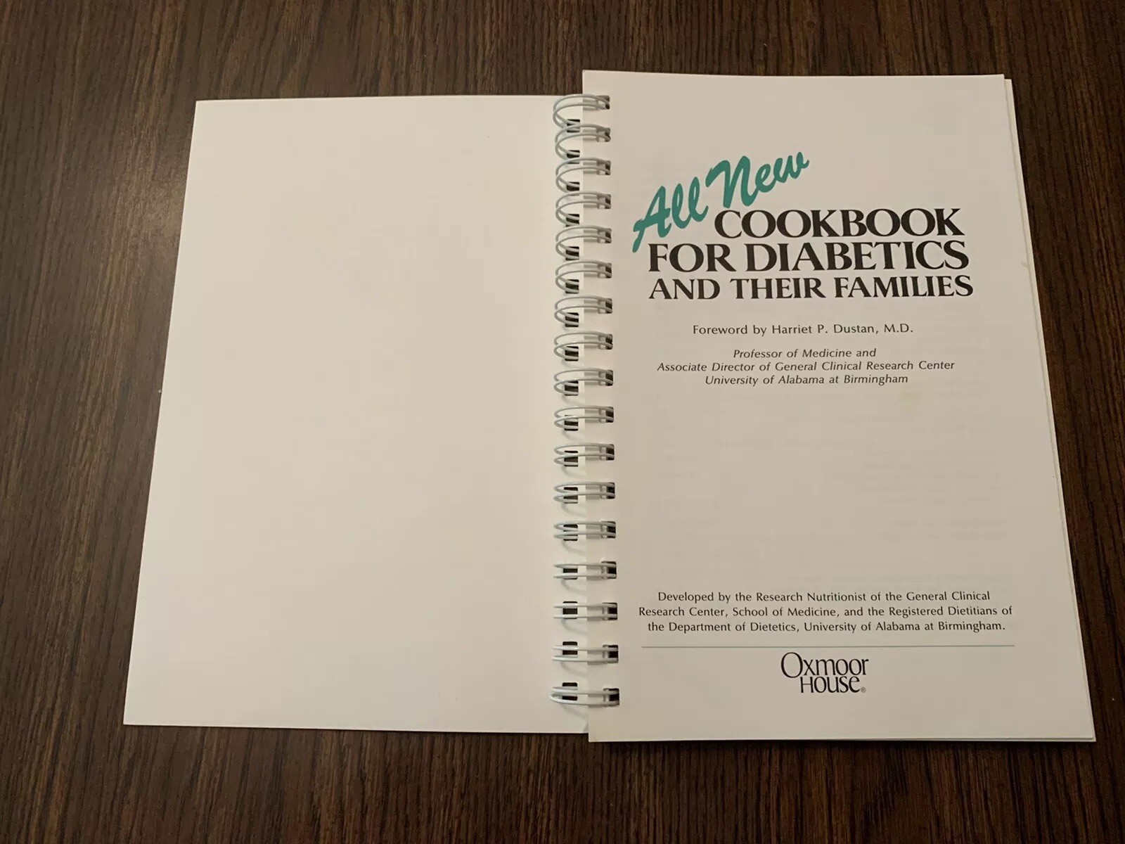 Cookbook for Diabetics and Their Families paperback spiral Recipes 234 pages