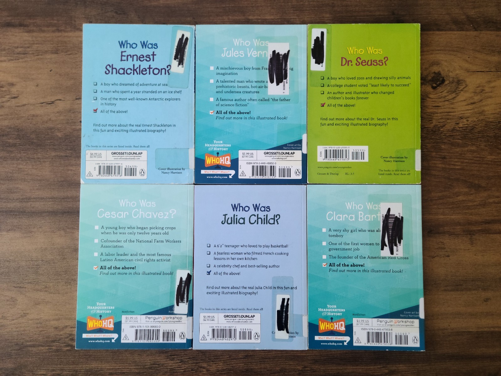HUGE Lot 34 Who Was? Who HQ Series Is What Where Biography History Chapter Books