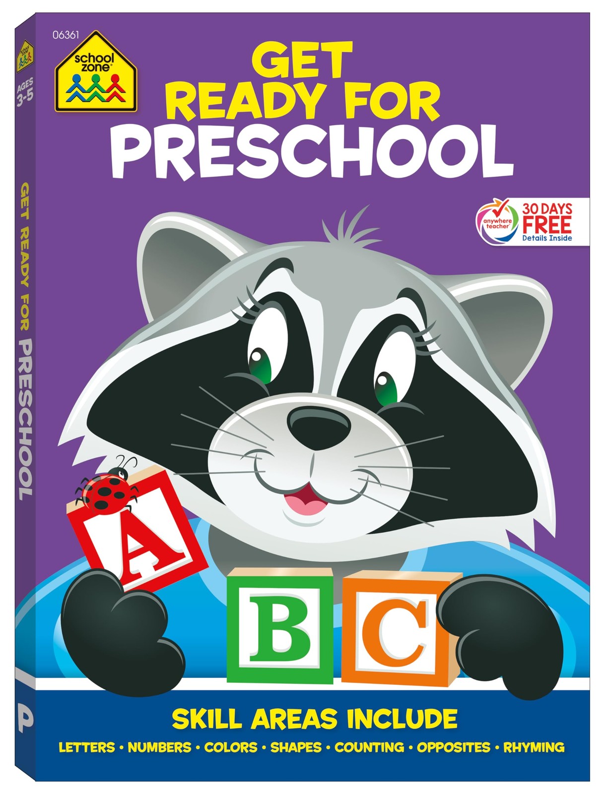 School Zone Get Ready for Preschool Workbook: 256 Pages, Pre-K, Kids Learning B,