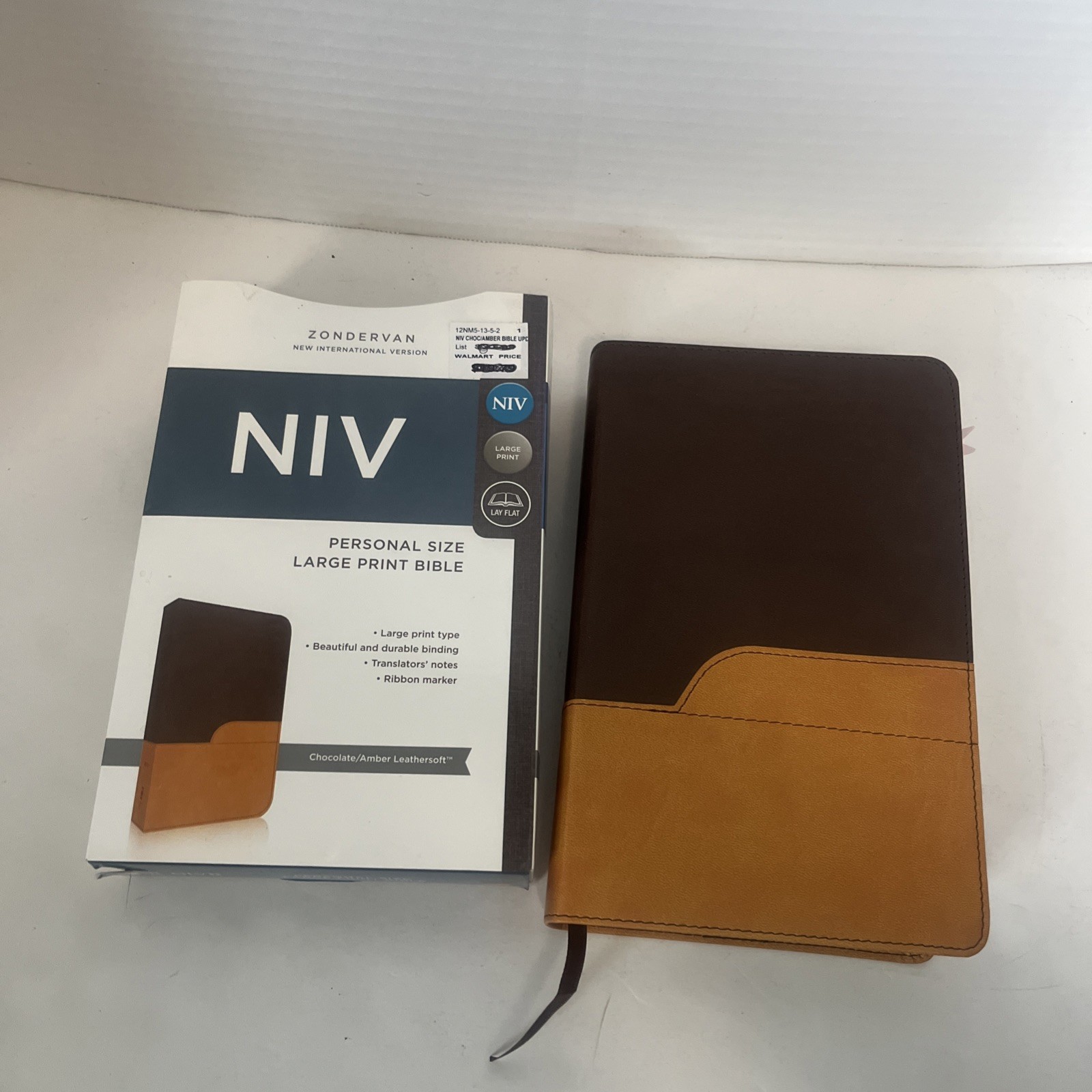 NIV Church Holy Bible Large Print By Zondervan 2011 Leather Soft Cover