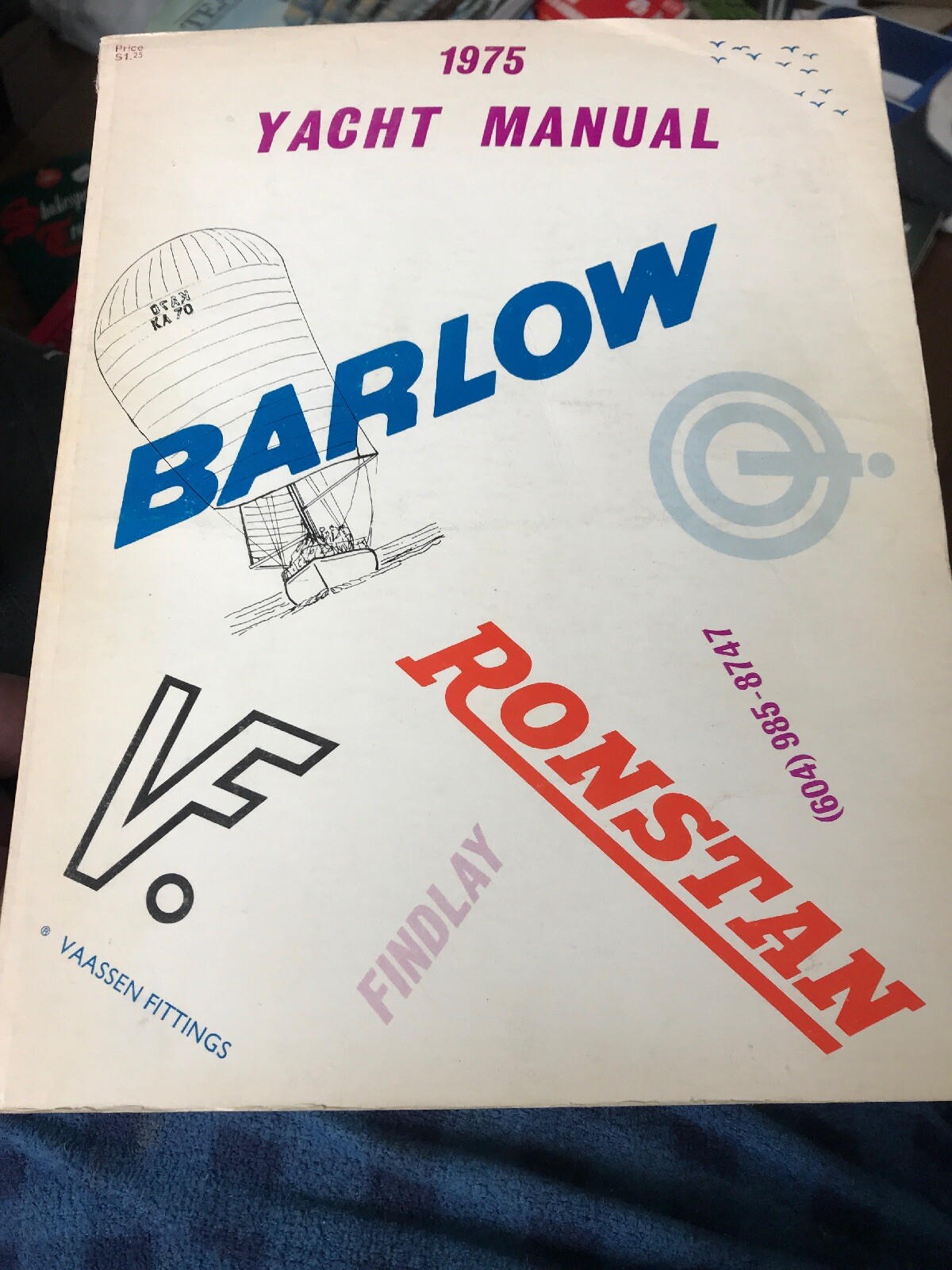 1975 Yacht Manual Catalog BARLOW RONSTAN FINDLAY SAILING 132 PAGES