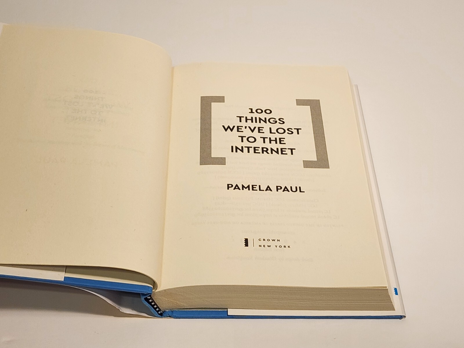 100 Things We’ve Lost to the Internet – Hardcover By Paul, Pamela Hardcover