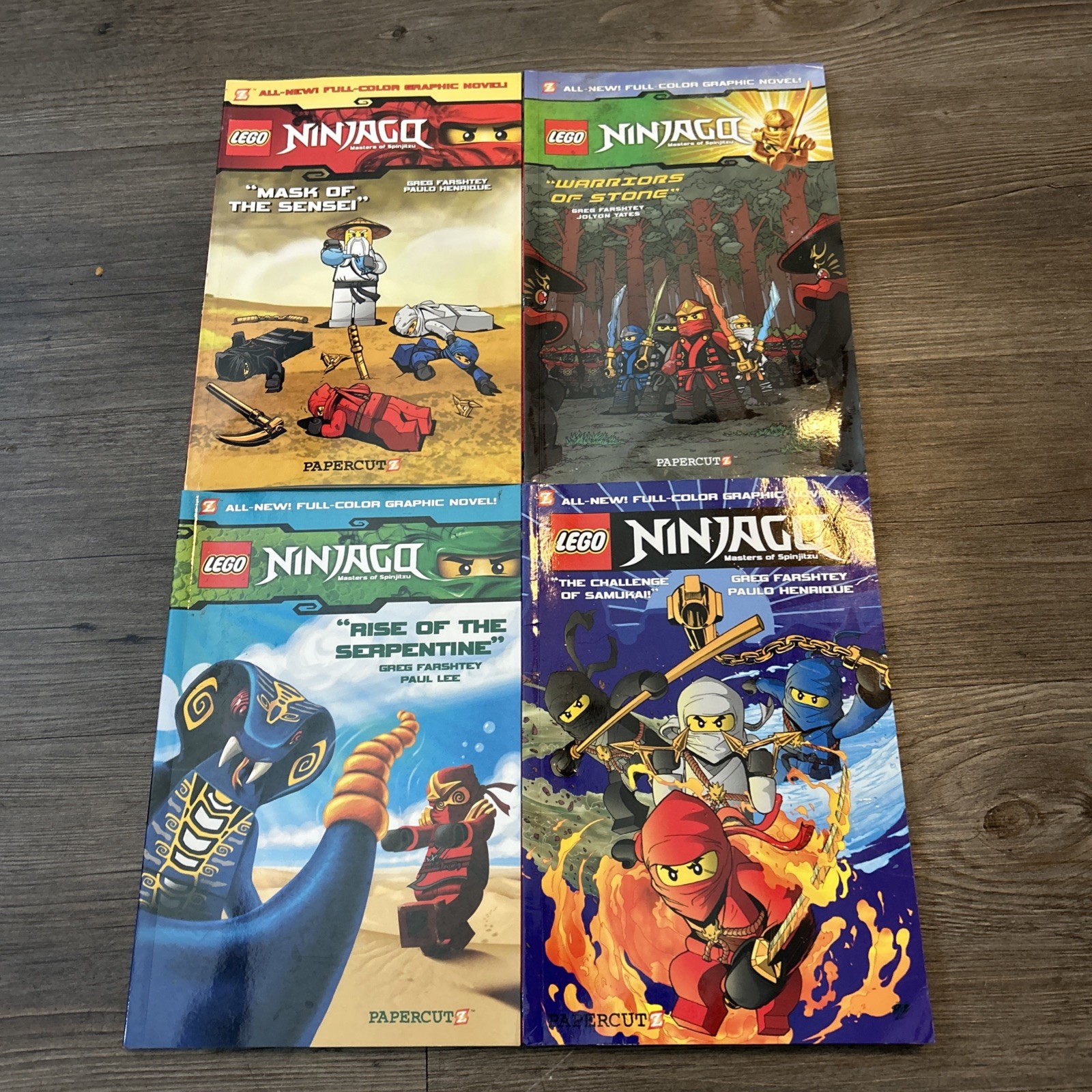 Lego Ninjago Paperback Books (set Of 4)