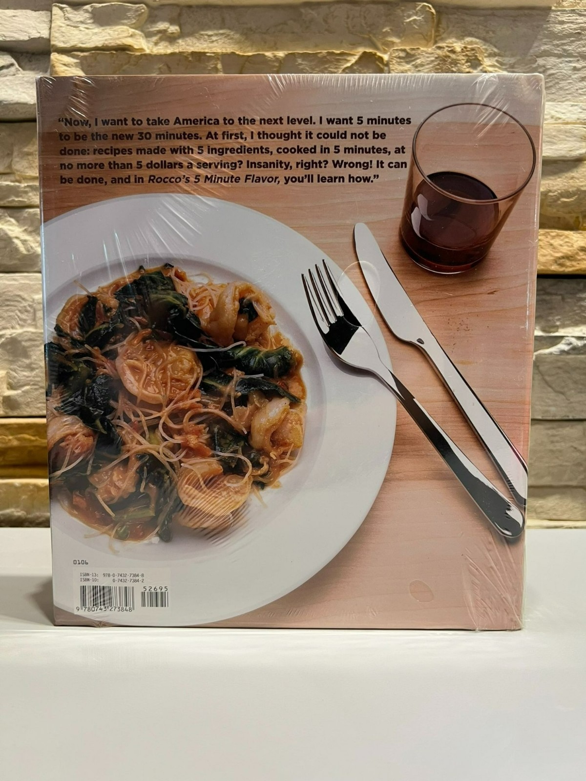 Rocco’s 5 Minute Flavor by Rocco DiSpirito HCDJ New and Sealed Cookbook