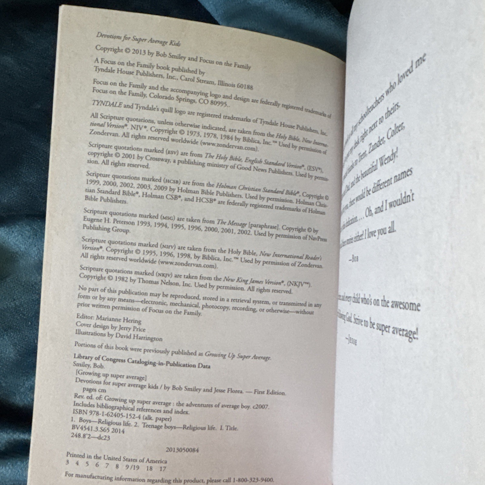 Devotions for Super Average Kids by Bob Smiley and Jesse Florea (2013, Trade…