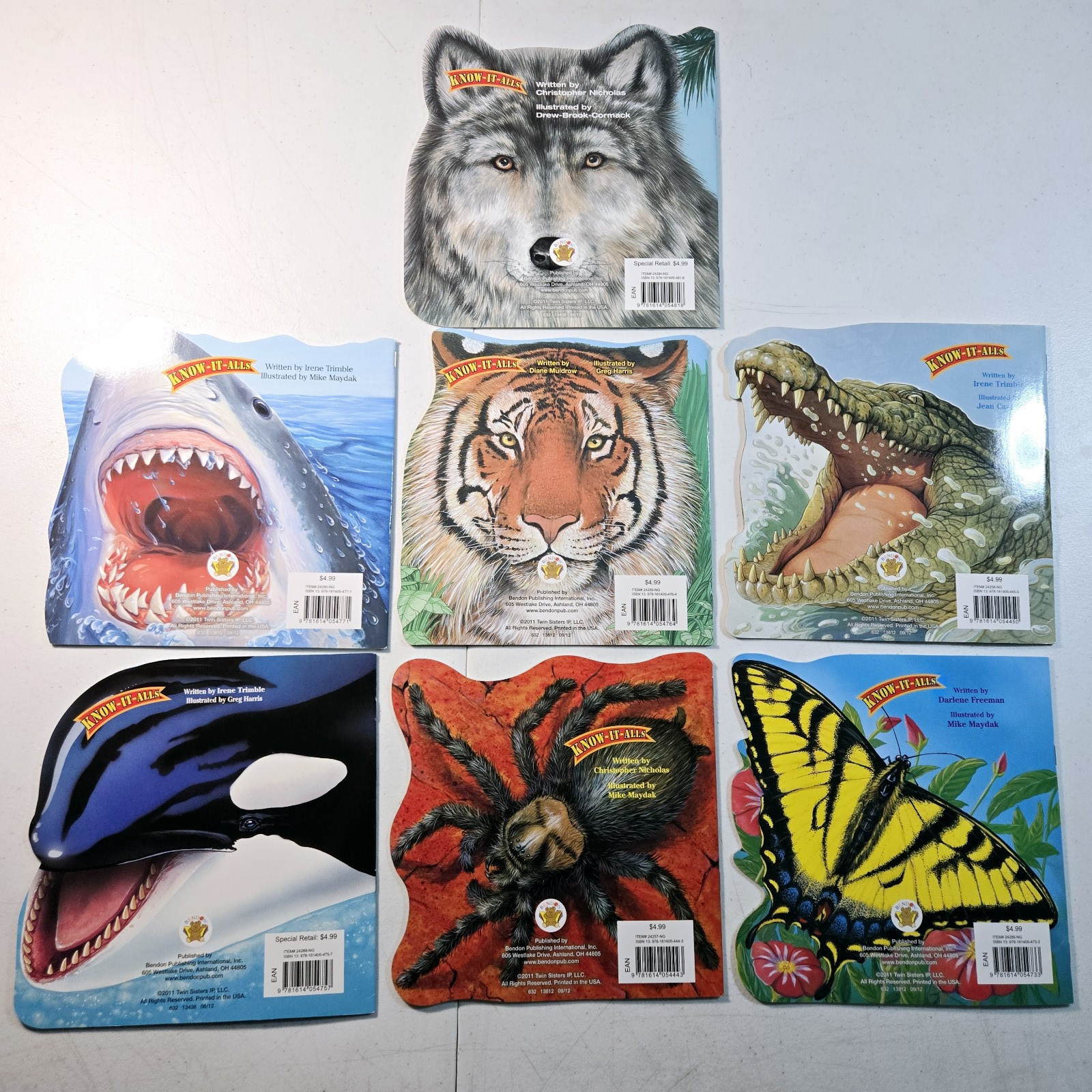 Lot Of 7 Bendon Publishing Know-It-Alls Kids Animal Books