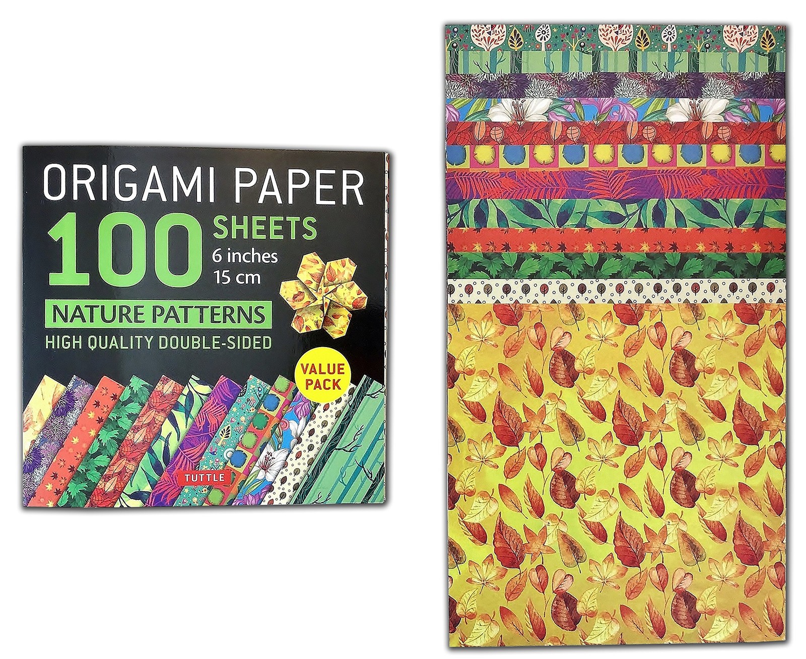 Origami Paper 100 sheets Nature Patterns 6″ (15 cm): Tuttle Paper:…
