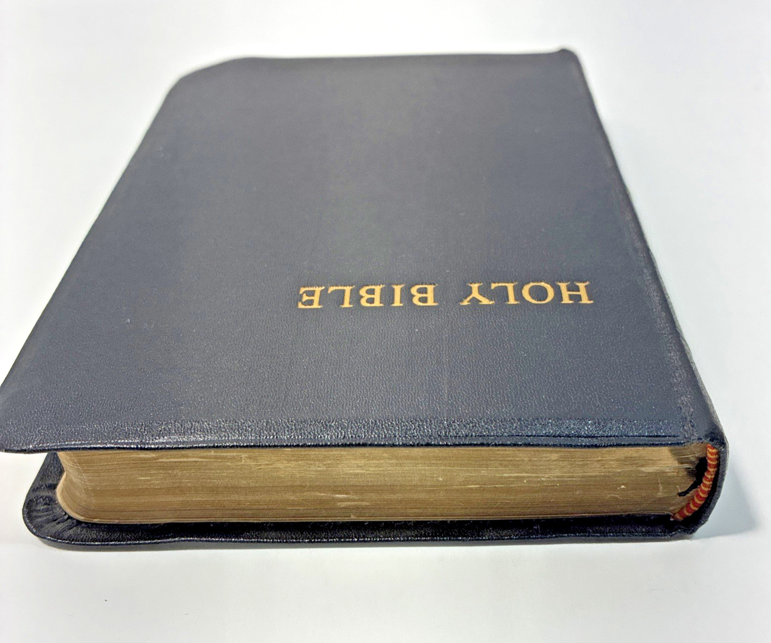 Vintage Compact Cambridge HTF Hand Grained Morocco Leather Concordance KJV Bible