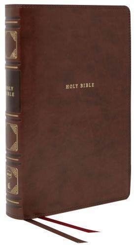 NKJV Classic Verse-By-Verse Center-Column Reference Bible Brown Leathersoft