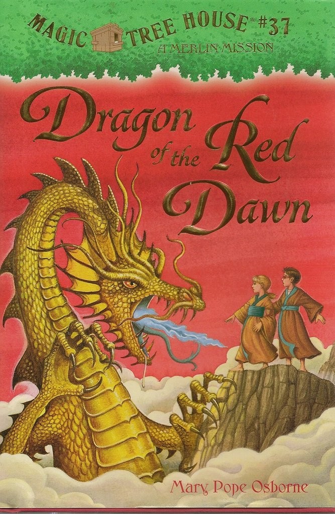 Dragon of the Red Dawn (Magic Tree House # 37, A Merlin Mission) – hardcover…