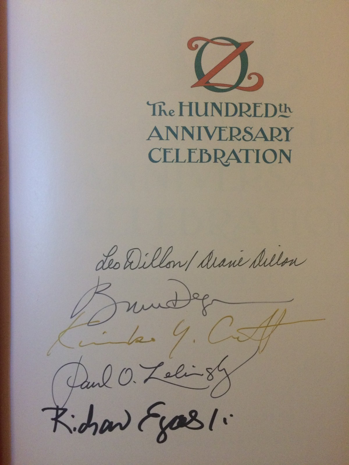 Oz: The Hundredth Anniversary Celebration SIGNED 1st Ed.