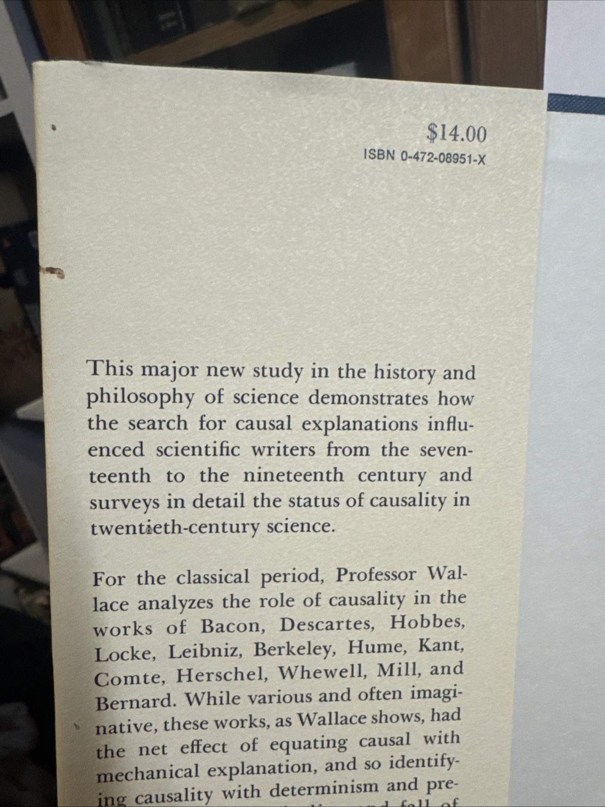 CAUSALITY AND SCIENTIFIC EXPLANATION, VOL. 2: HCDJ 1978 By William A. Wallace