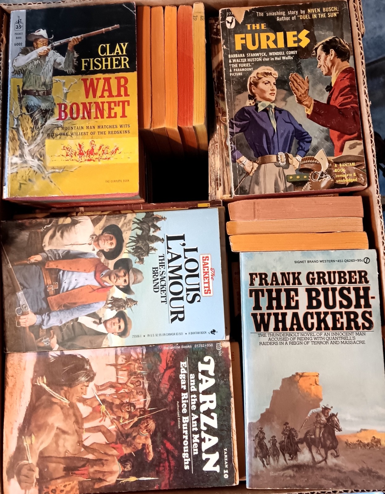 Box of 83 misc. paperbacks; vintage