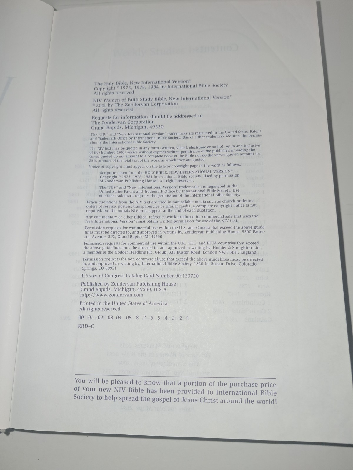 Women of Faith Study NUV Bible -Experience the Liberating Grace of God Zondervan