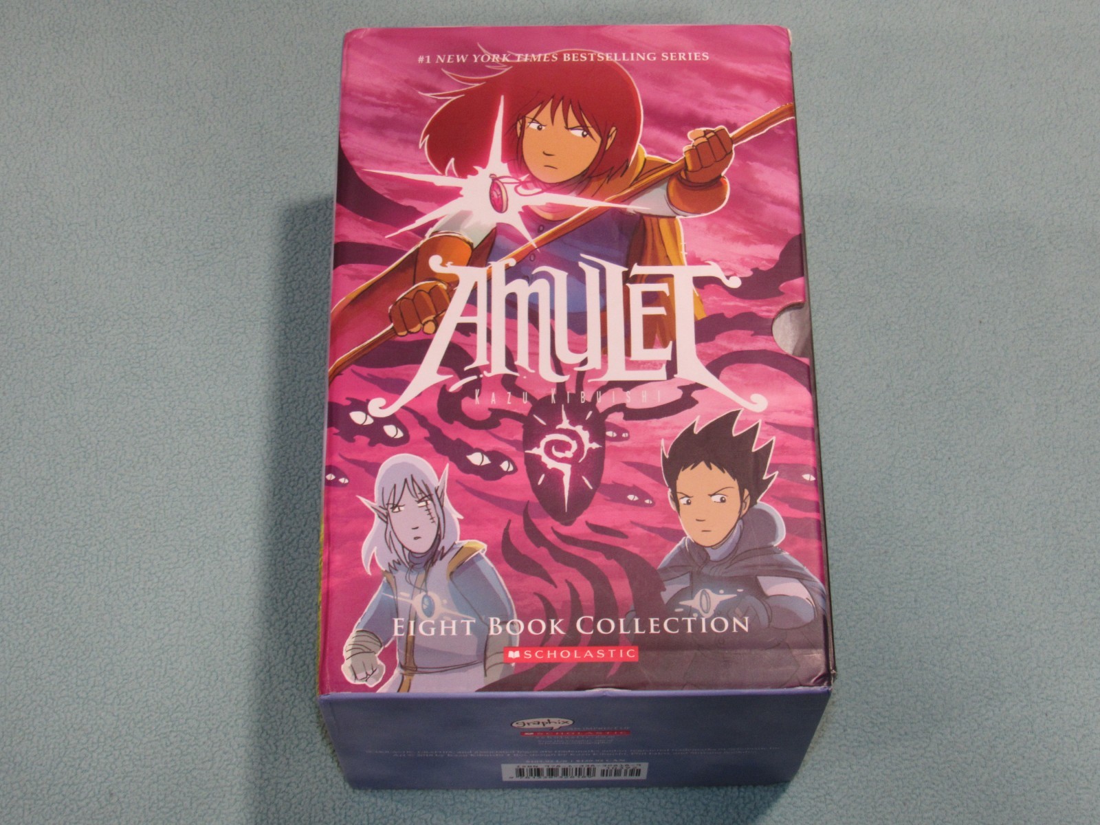 AMULET #1-8 by Kazu Kibuishi (Box Set, 2018) ~1,2,3,4,5,6,7,8~ Trade Paperback