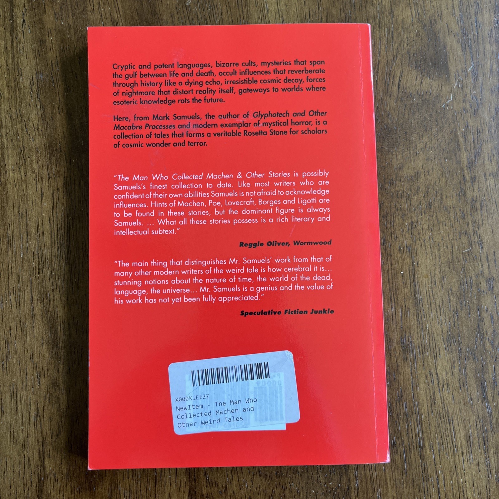 The Man Who Collected Machen and Other … by Samuels, Mark Paperback / softback
