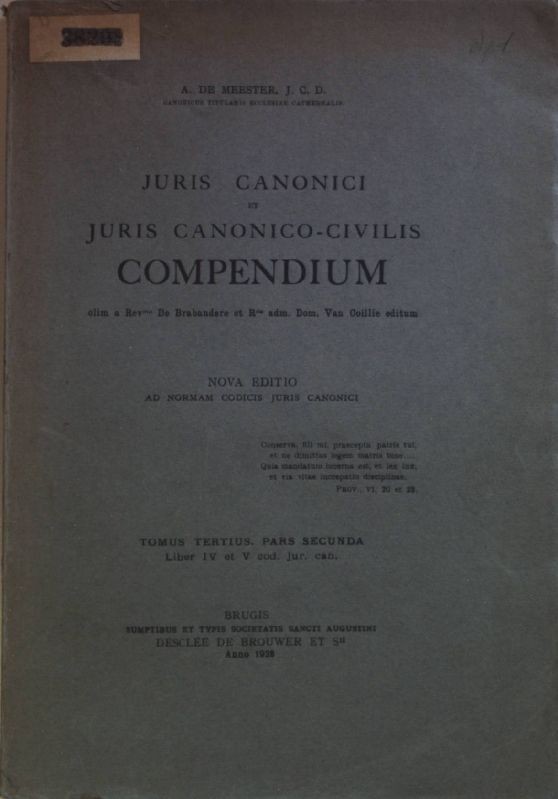 Juris Canonici et Juris Canonico-Civilus Compendium: TOMUS II, Pars Secunda: Lib