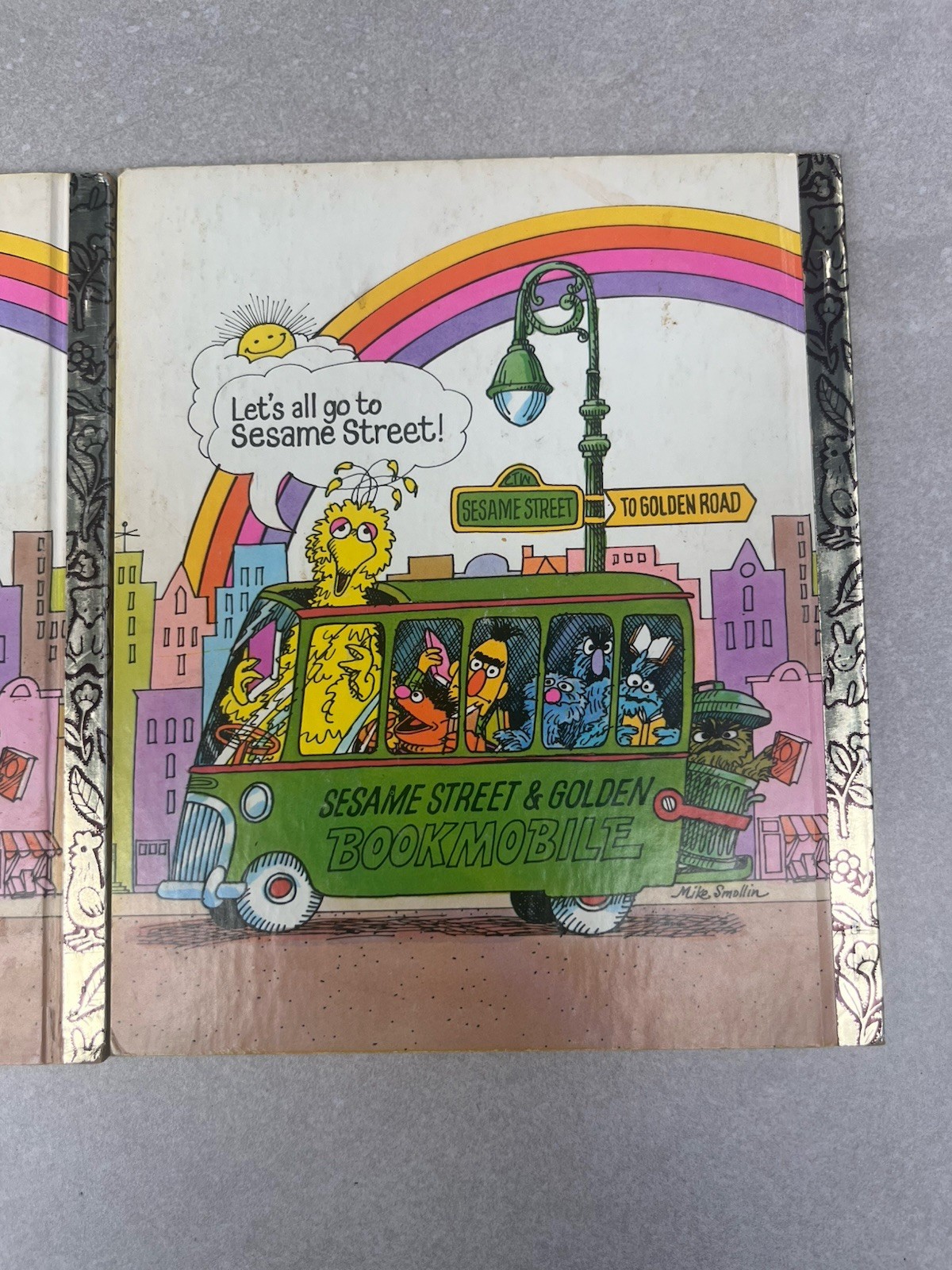 Vintage Sesame Street Hardcover Books Lot of 3 Grover Monster Bert 1972 CTW