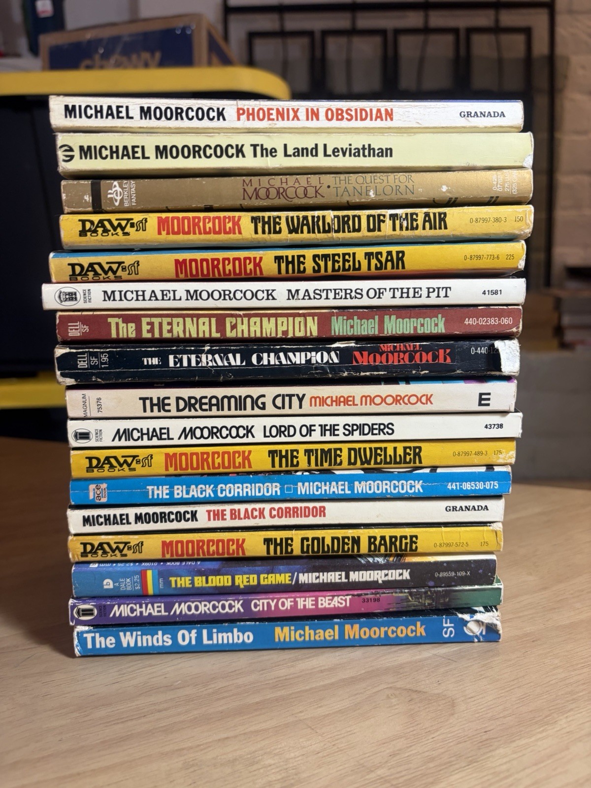 Michael Moorcock 17 Book Lot All 1st Print Elric Eternal Champion DAW Ace Vtg