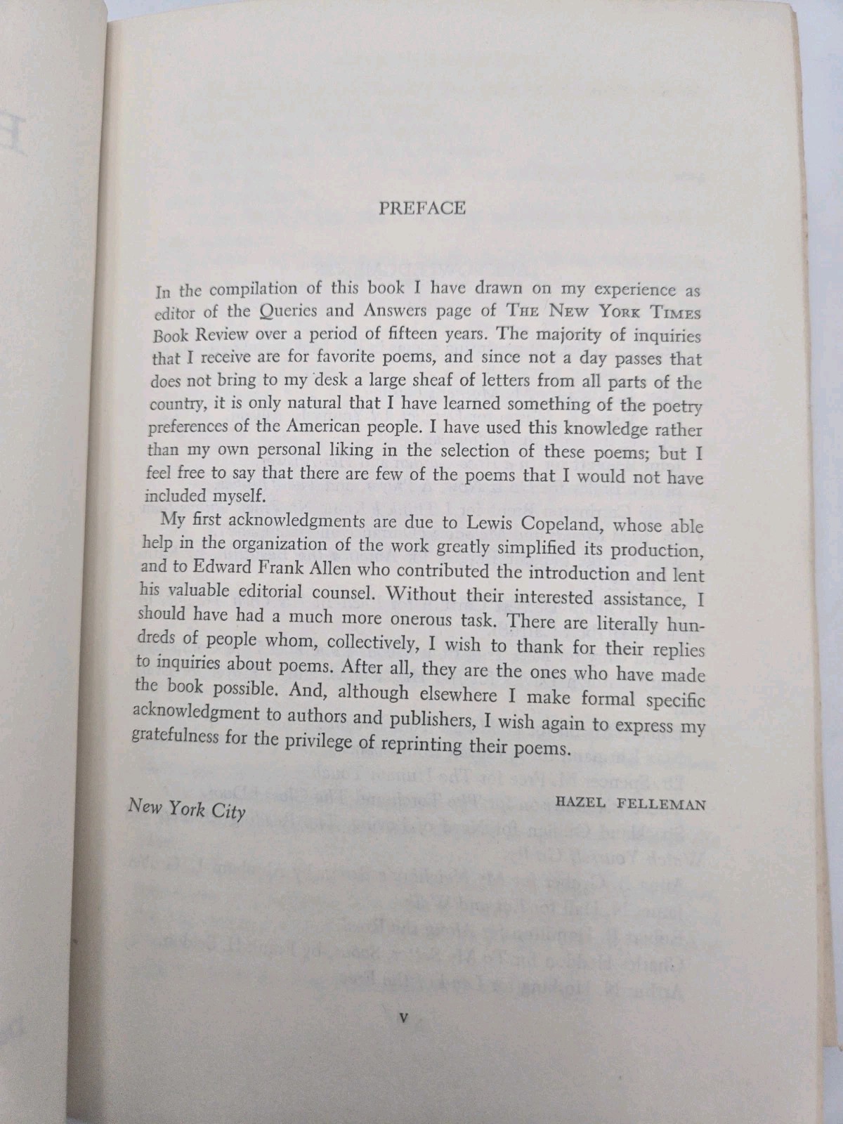 The Best Loved Poems of the American People, (1936 HCDJ) Hazel Felleman J85