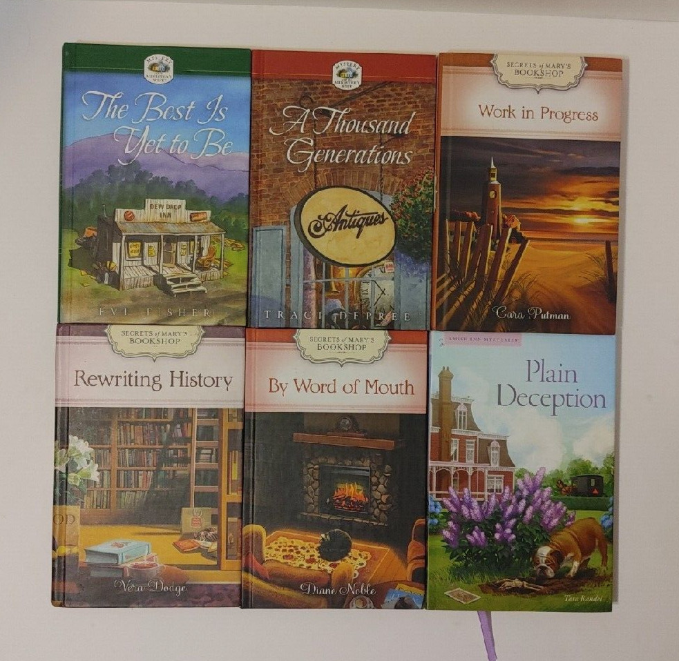 Lot of 6 Random Mix Guideposts Christian Mysteries ANNIE’S ATTIC Amish PATCHWORK