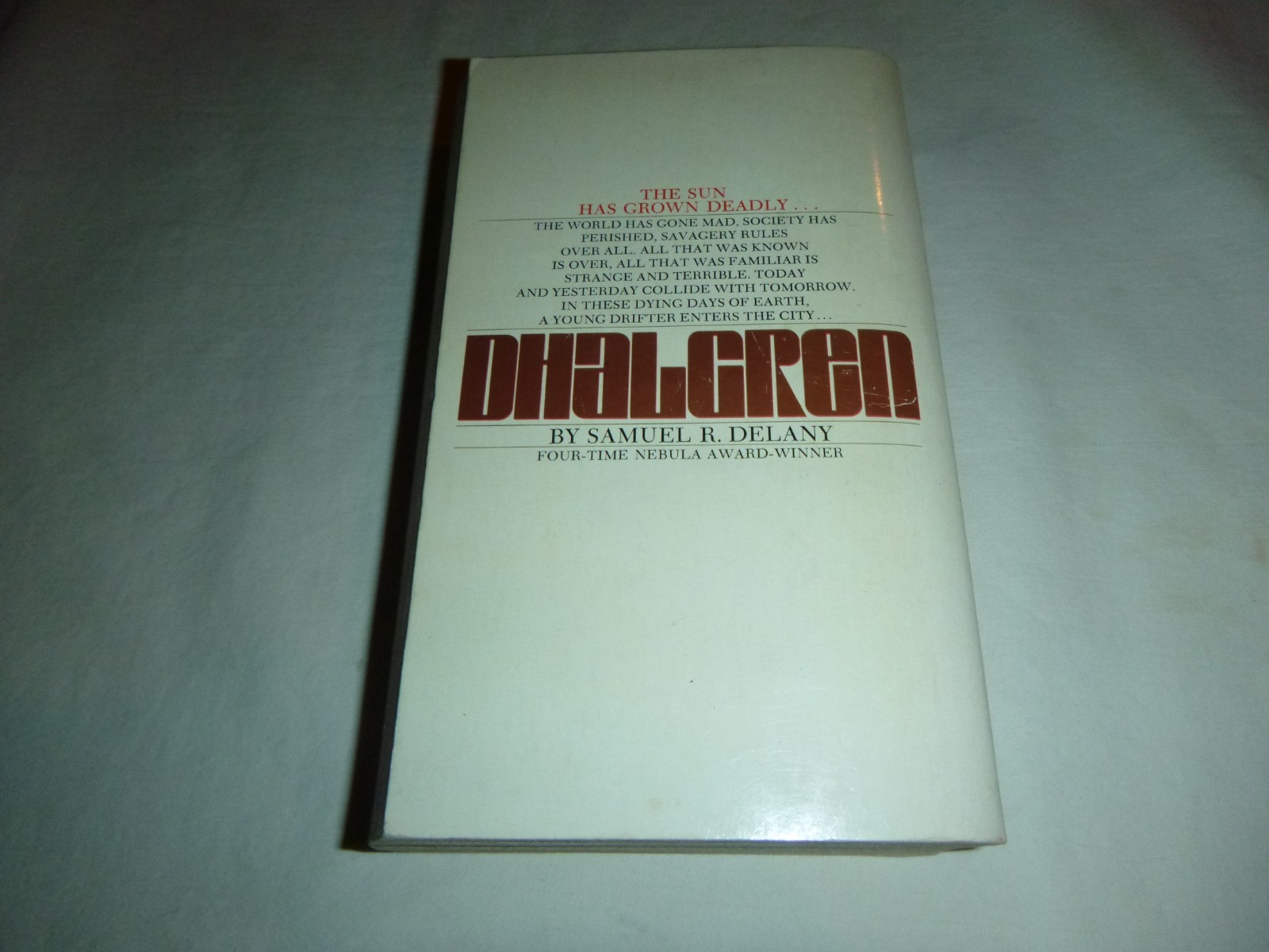 Dhalgren by Samuel R. Delany 1975 10th Printing Bantam Vintage Paperback