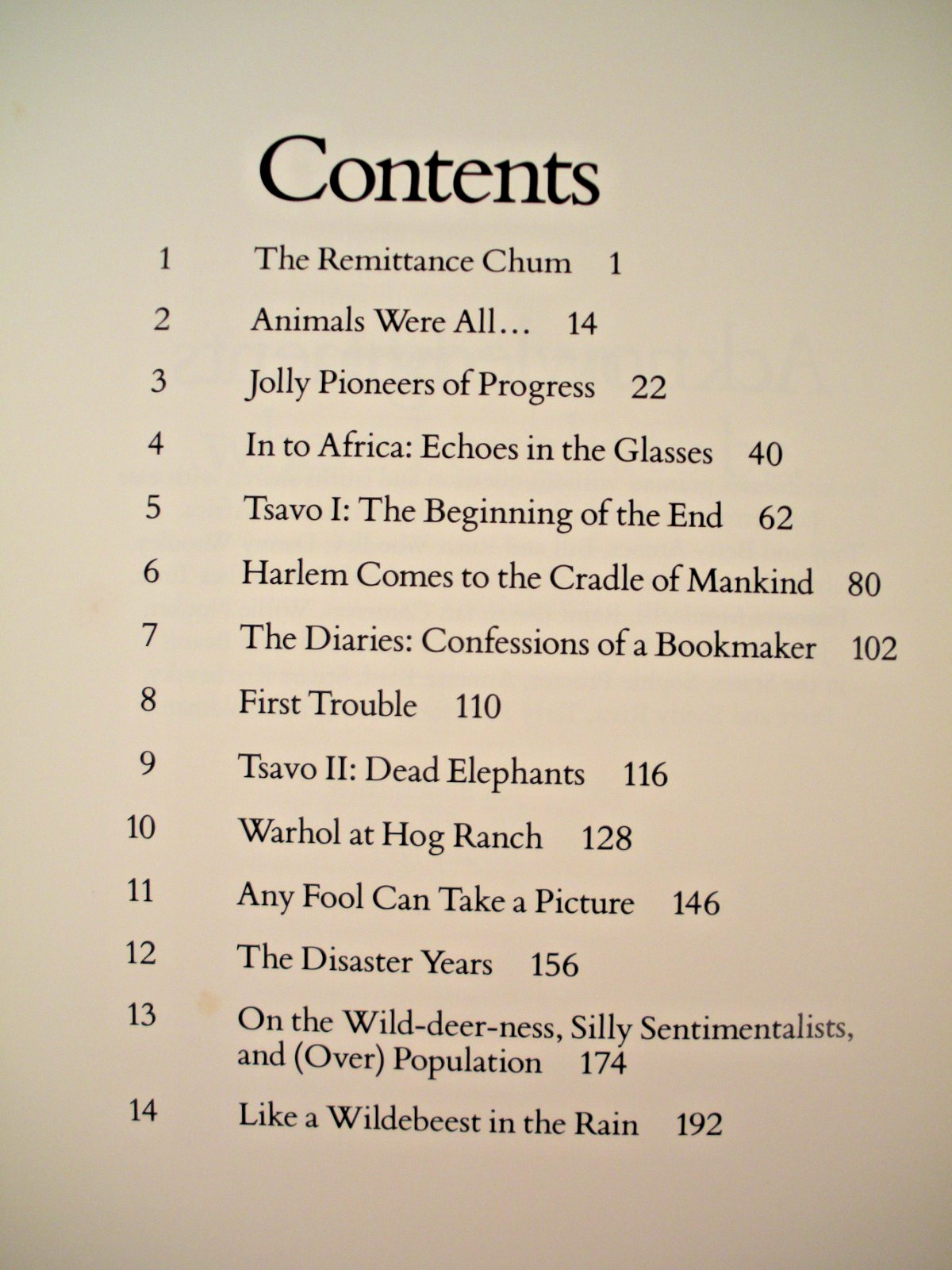 THE ADVENTURES AND MISADVENTURES OF PETER BEARD IN AFRICA 1993 HC/DJ 1st