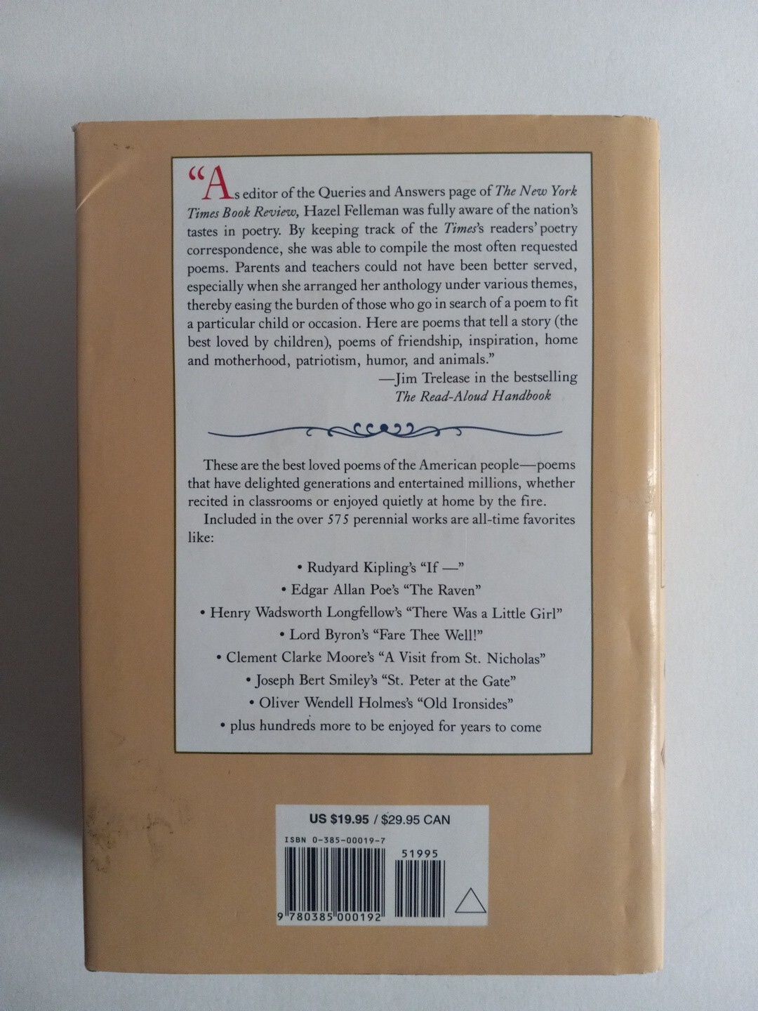 Best Loved Poems of American People by Hazel Felleman (1936, Hardcover)