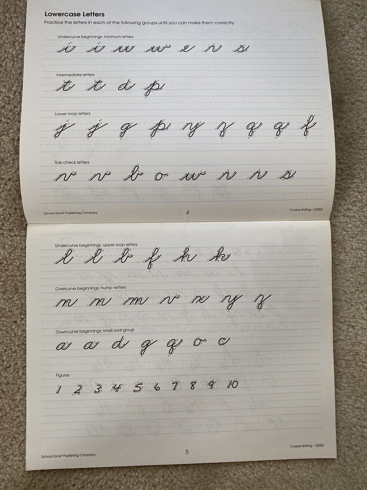 School Zone Cursive Writing Workbook Grades 3-4