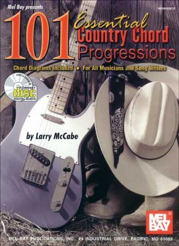 MEL BAY 101 ESSENTIAL COUNTRY CHORD PROGRESSIONS By Larry Mccabe J2
